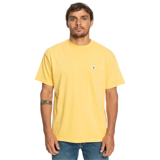  Quiksilver Naturaldye Kttp Erkek Sarı Tişört