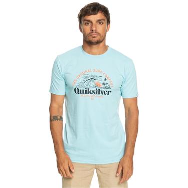  Quiksilver Sunsetwave Erkek Mavi Tişört