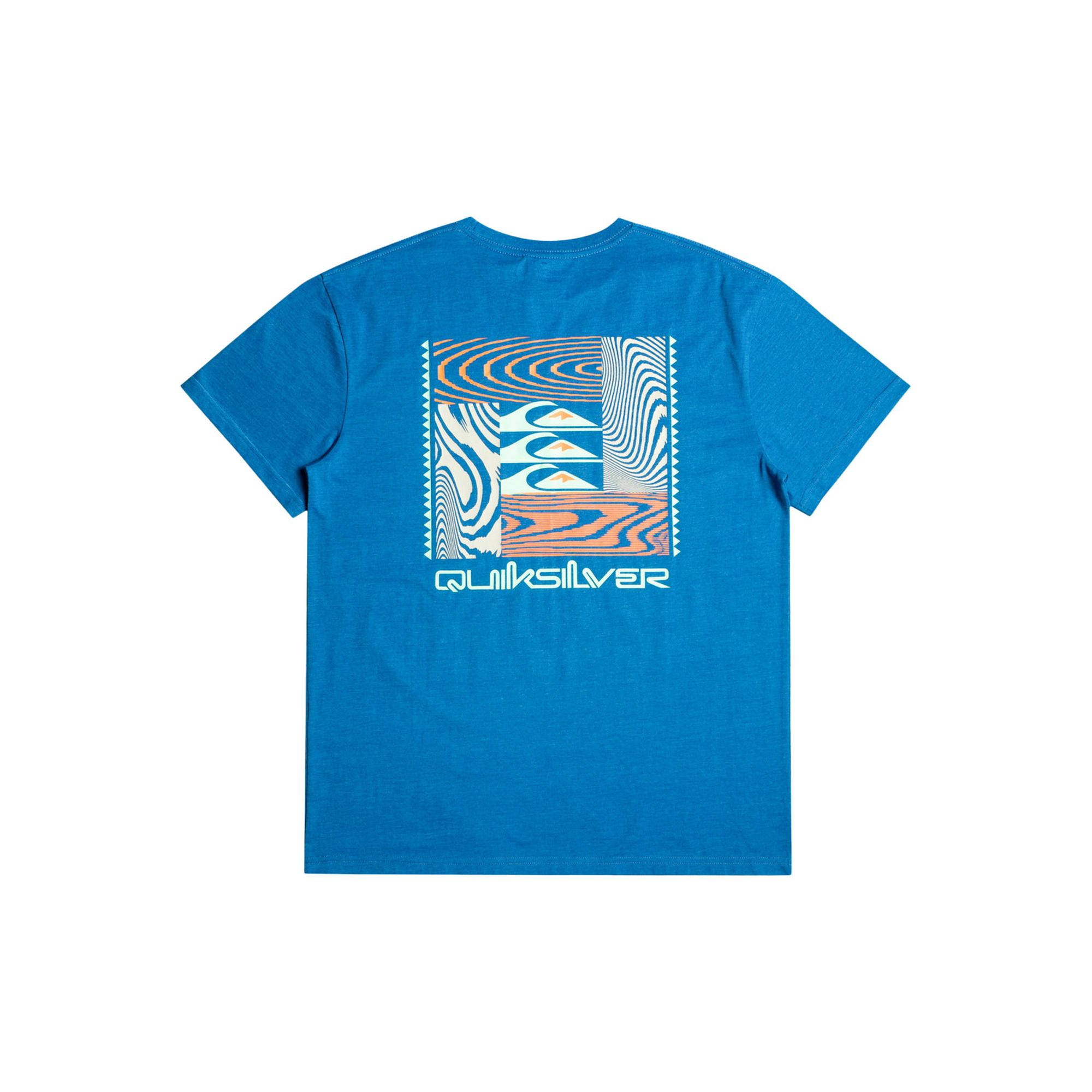 Quiksilver Warped Patterns Erkek Mavi Tişört