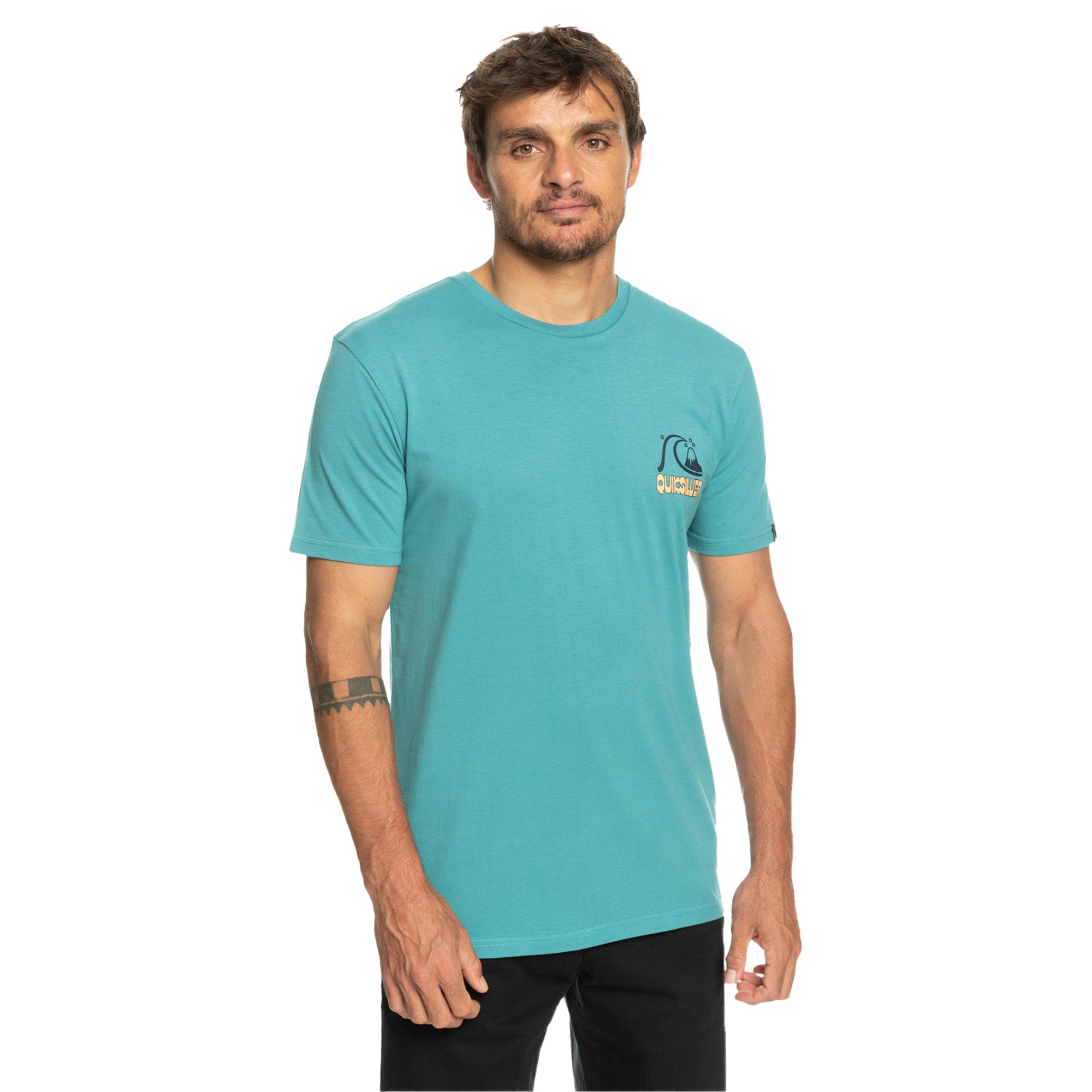 Quiksilver Riseshine Erkek Mavi Tişört