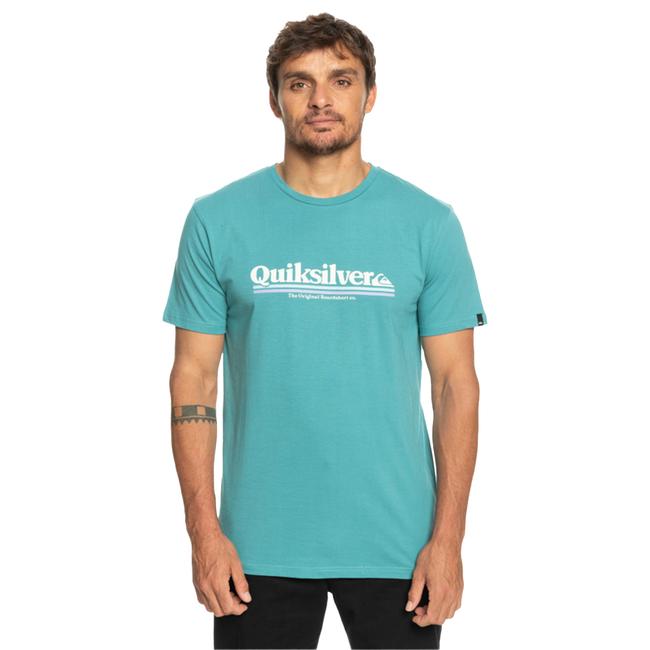  Quiksilver Betweenthelines Erkek Mavi Tişört