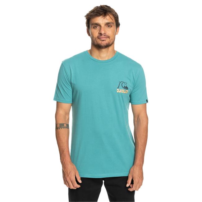  Quiksilver Riseshine Erkek Mavi Tişört
