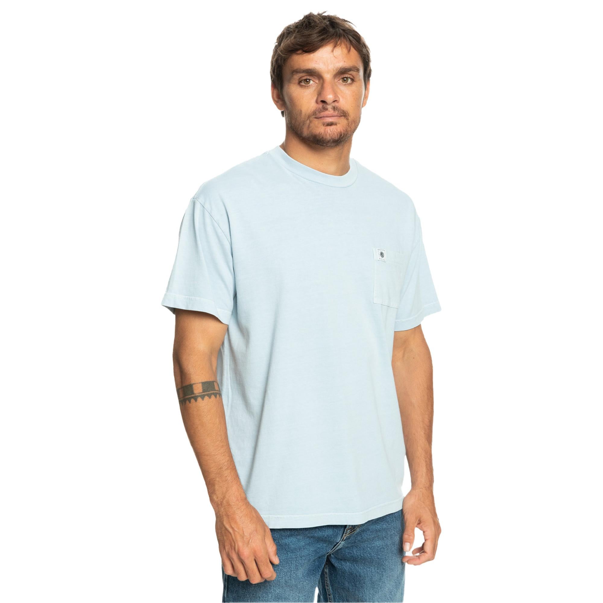 Quiksilver Naturaldye Kttp Erkek Mavi Tişört