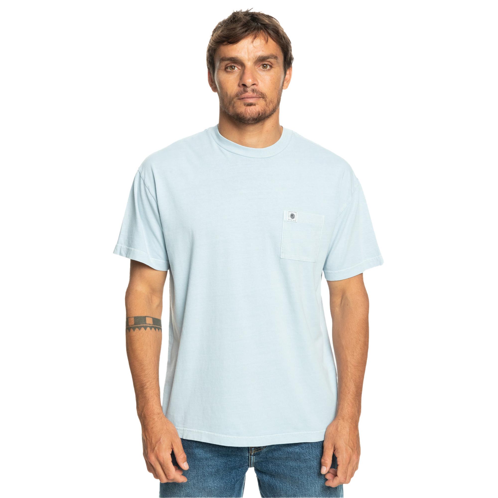 Quiksilver Naturaldye Kttp Erkek Mavi Tişört
