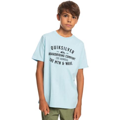  Quiksilver Qs Surf Lockup Yth Erkek Çocuk Mavi Tişört