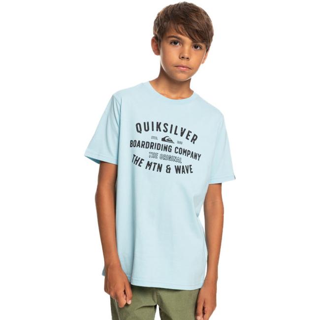  Quiksilver Qs Surf Lockup Yth Erkek Çocuk Mavi Tişört