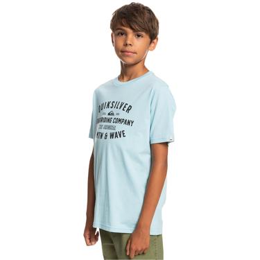  Quiksilver Qs Surf Lockup Yth Erkek Çocuk Mavi Tişört