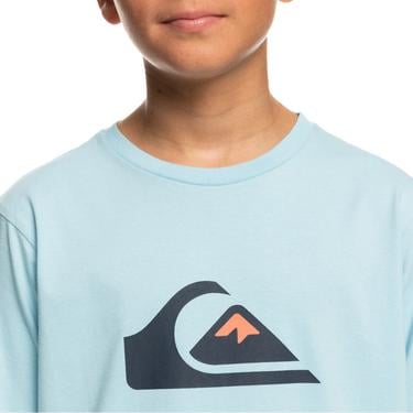  Quiksilver Comp Logo Yth Erkek Çocuk Mavi Tişört