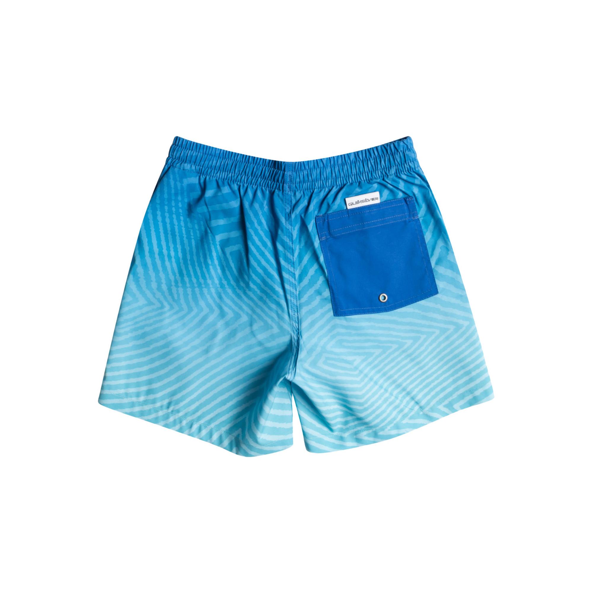 Quiksilver Erkek Çocuk Volley Short Warped Logo 14 B Jamv Mavi