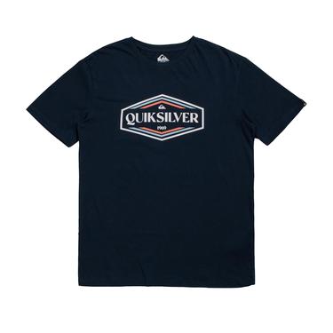  Quiksilver Shapesup Erkek Mavi Tişört
