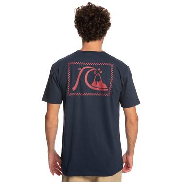  Quiksilver Theoriginaltee Erkek Mavi Tişört