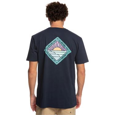  Quiksilver Scenicjourney Erkek Mavi Tişört