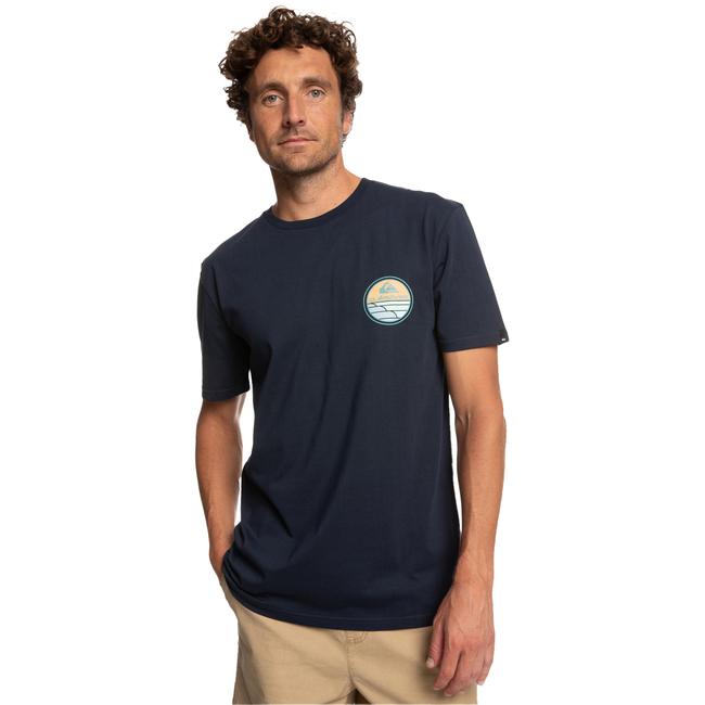  Quiksilver Scenicjourney Erkek Mavi Tişört