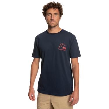  Quiksilver Theoriginaltee Erkek Mavi Tişört