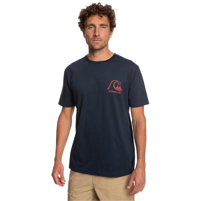  Quiksilver Theoriginaltee Erkek Mavi Tişört