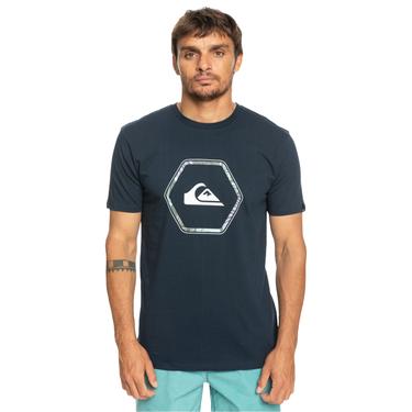  Quiksilver Inshapes Erkek Mavi Tişört