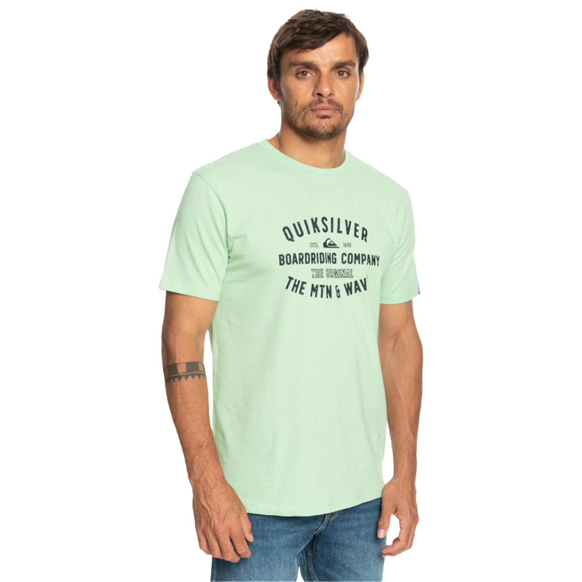 Quiksilver Qssurflockup Erkek Yeşil Tişört