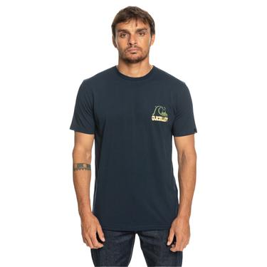  Quiksilver Riseshine Erkek Mavi Tişört