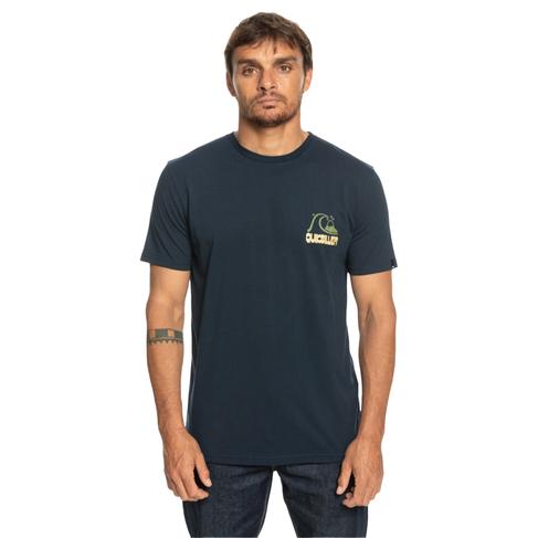  Quiksilver Riseshine Erkek Mavi Tişört