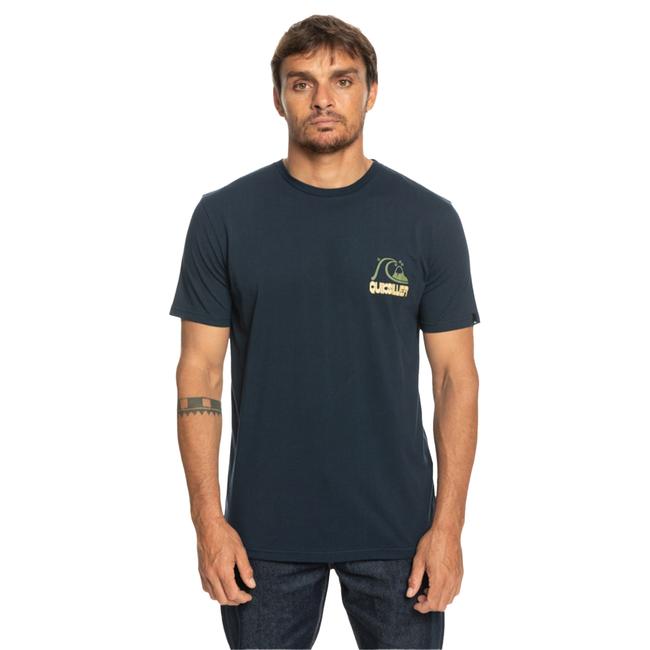  Quiksilver Riseshine Erkek Mavi Tişört