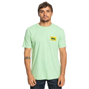  Quiksilver Colourflow Erkek Yeşil Tişört