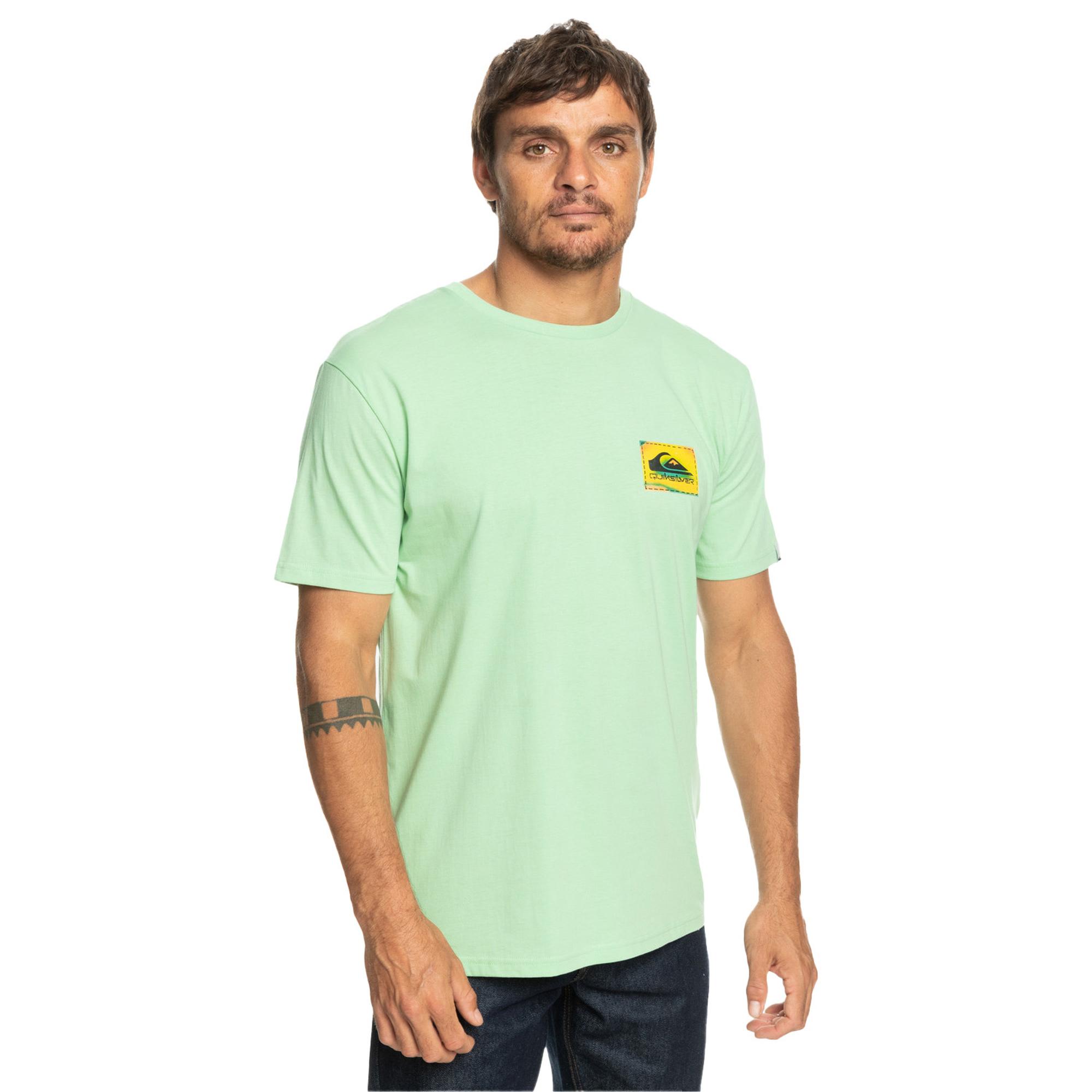 Quiksilver Colourflow Erkek Yeşil Tişört