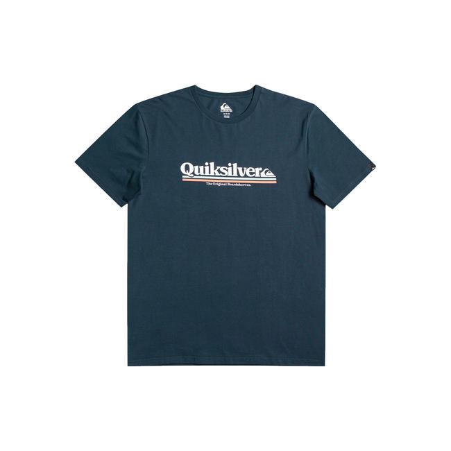  Quiksilver Betweenthelines Erkek Mavi Tişört