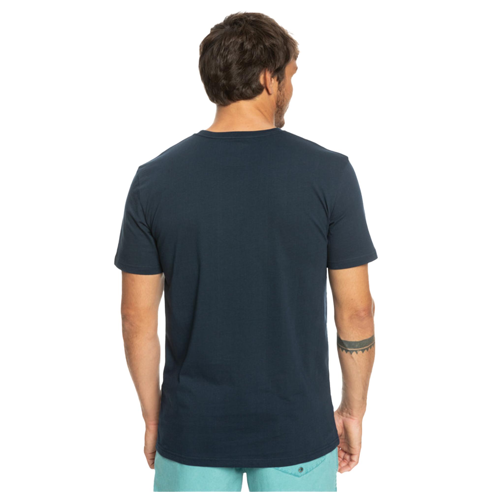 Quiksilver Betweenthelines Erkek Mavi Tişört