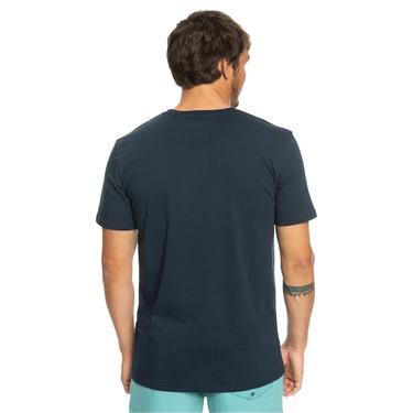  Quiksilver Betweenthelines Erkek Mavi Tişört