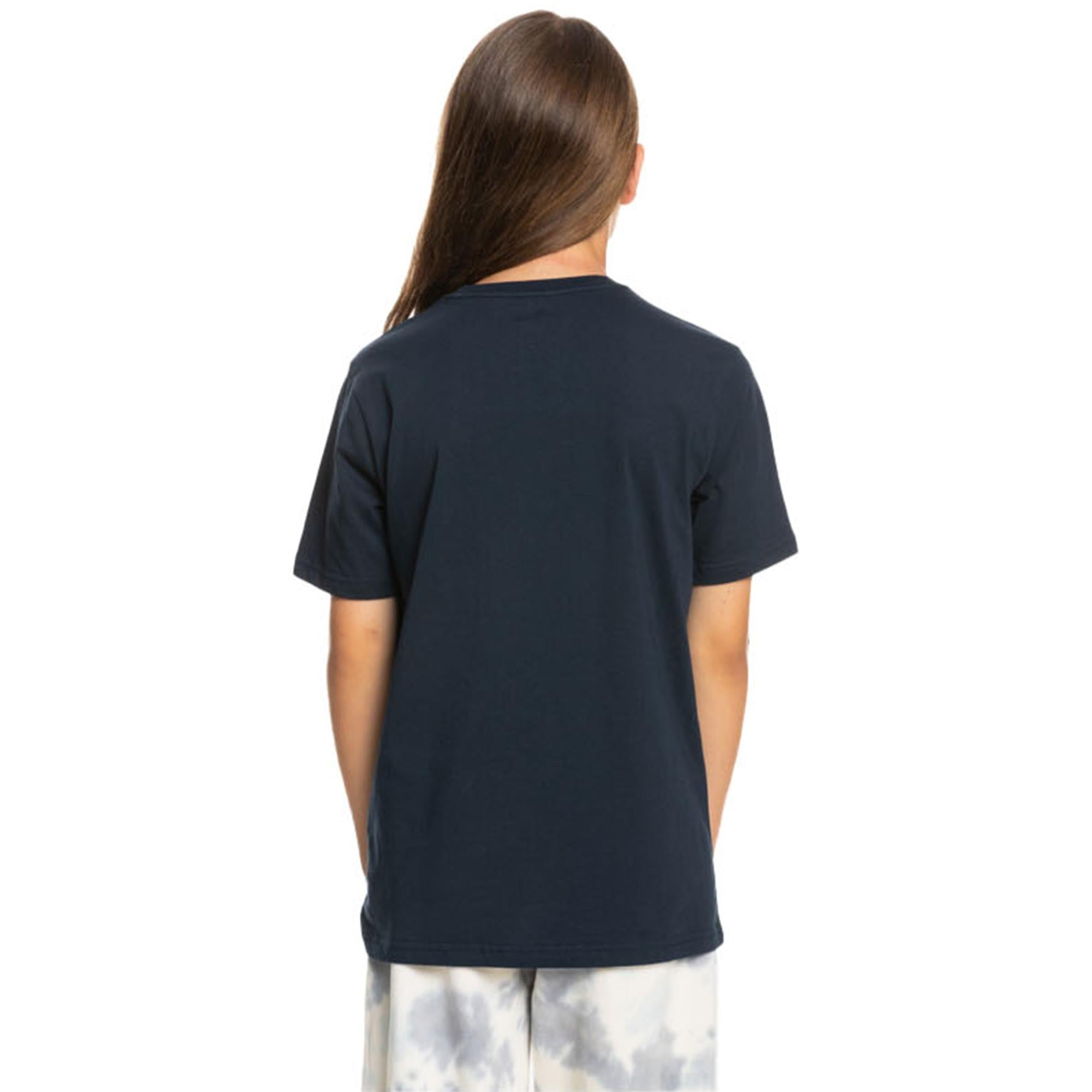 Quiksilver Between The Lines Yth Erkek Çocuk Mavi Tişört