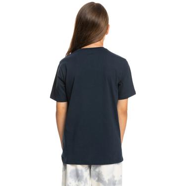  Quiksilver Between The Lines Yth Erkek Çocuk Mavi Tişört