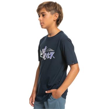  Quiksilver Signaturemove B Erkek Çocuk Mavi Tişört
