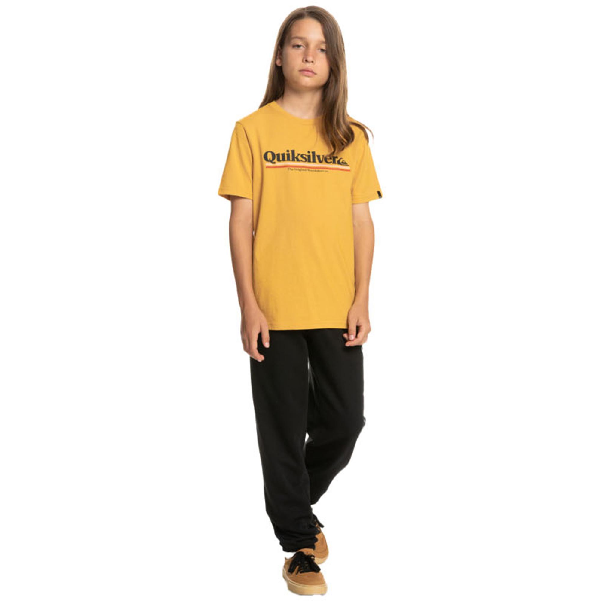 Quiksilver Between The Lines Yth Erkek Çocuk Sarı Tişört