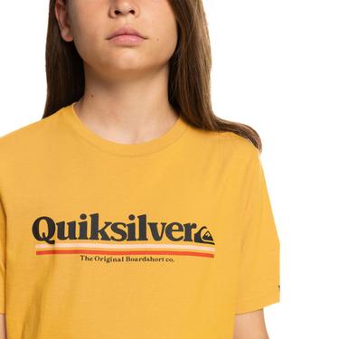  Quiksilver Between The Lines Yth Erkek Çocuk Sarı Tişört