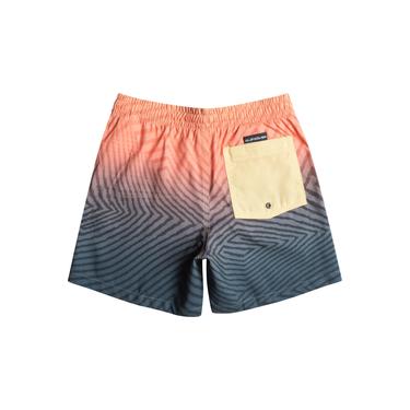 Quiksilver Erkek Çocuk Volley Short Warped Logo 14 B Jamv Lacivert