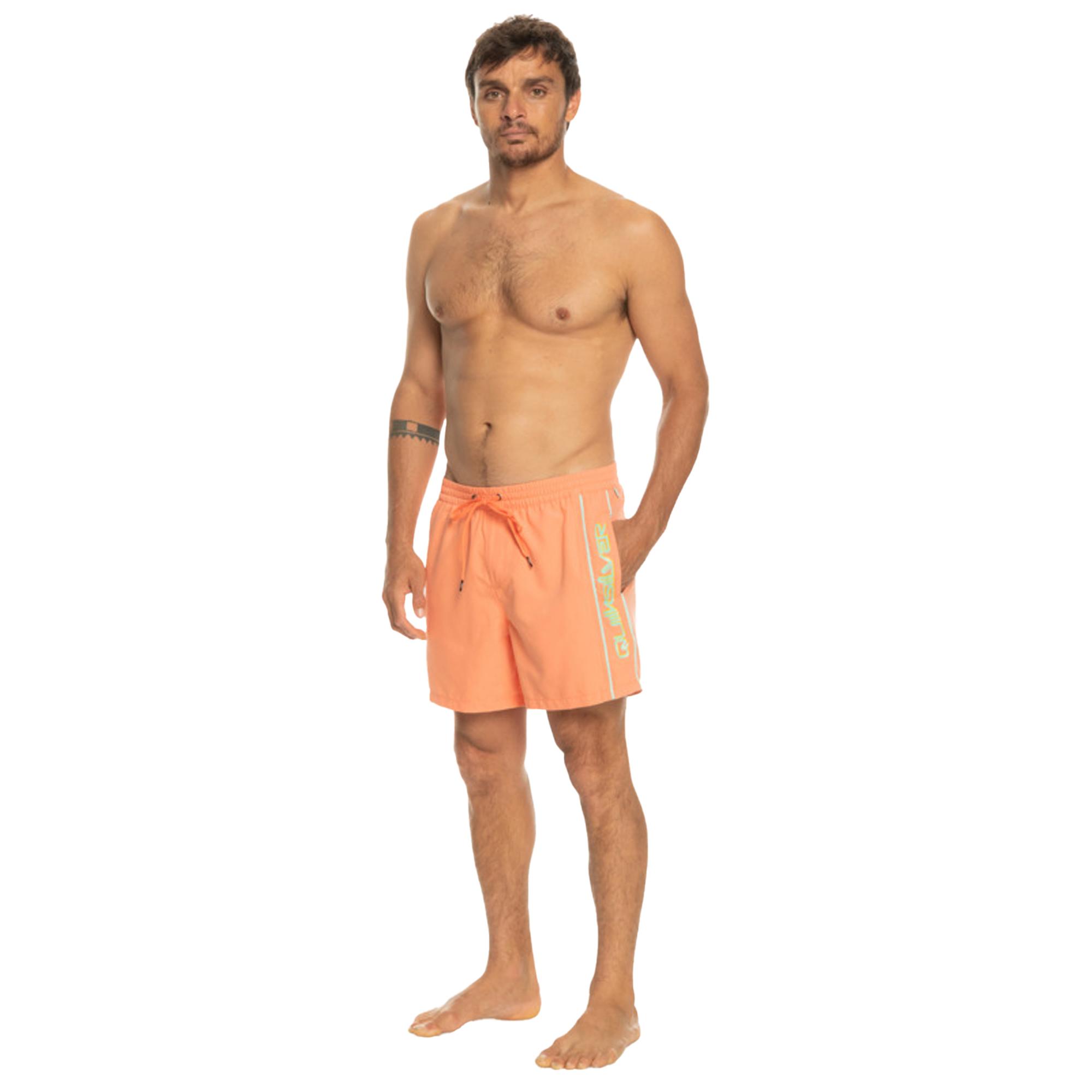 Quiksilver Erkek Şort Volley Short Vert Somon Günlük Giyim