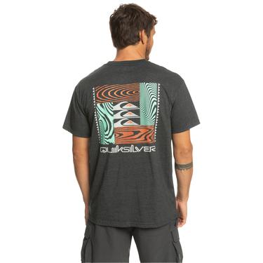  Quiksilver Warped Patterns Erkek Siyah Tişört