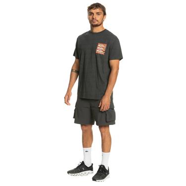  Quiksilver Warped Patterns Erkek Siyah Tişört