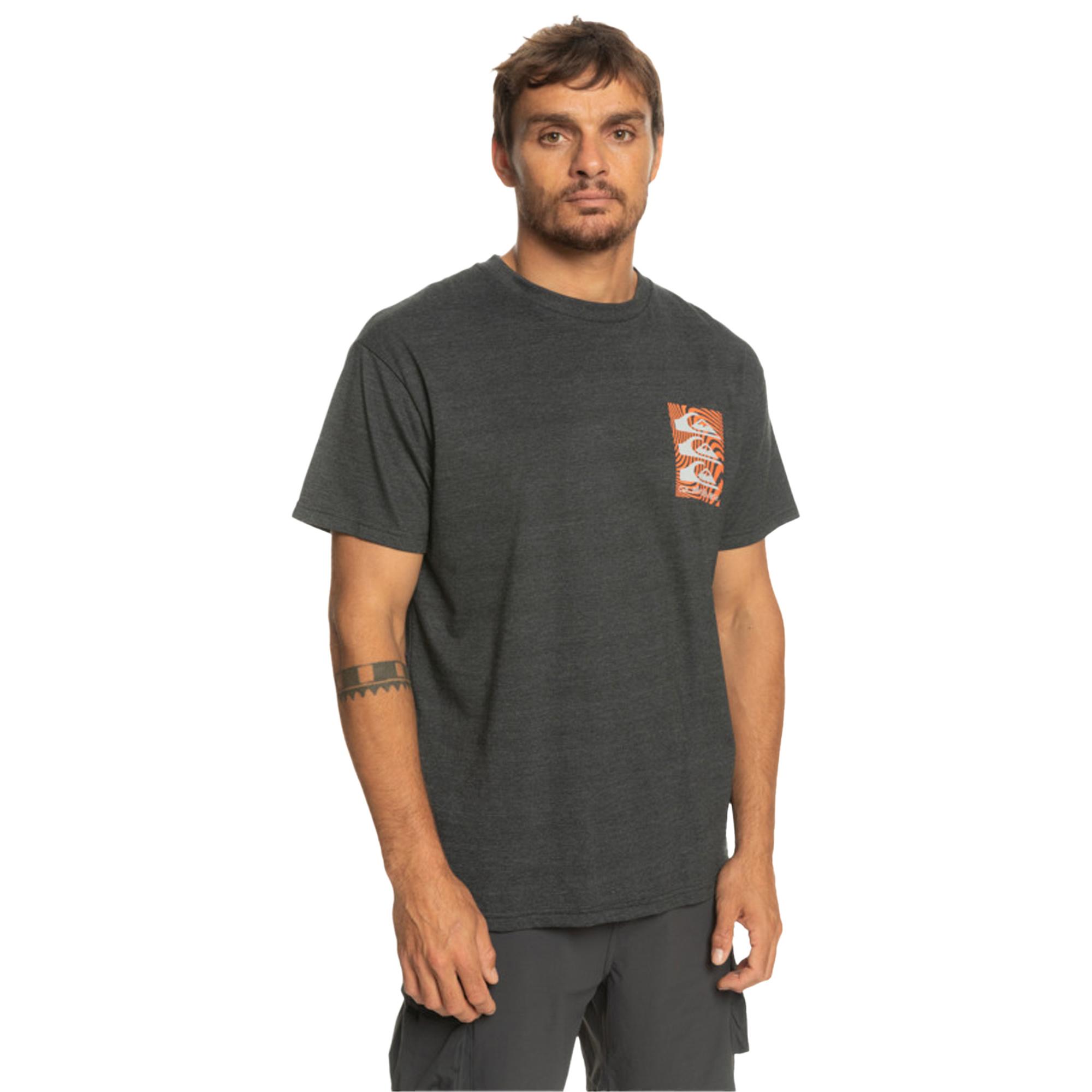 Quiksilver Warped Patterns Erkek Siyah Tişört