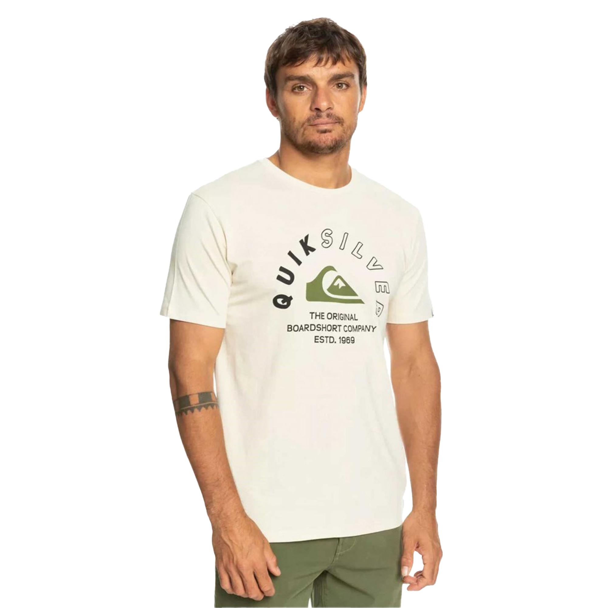 Quiksilver Mixedsignals Erkek Bej Tişört