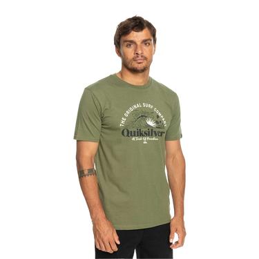  Quiksilver Sunsetwave Erkek Yeşil Tişört