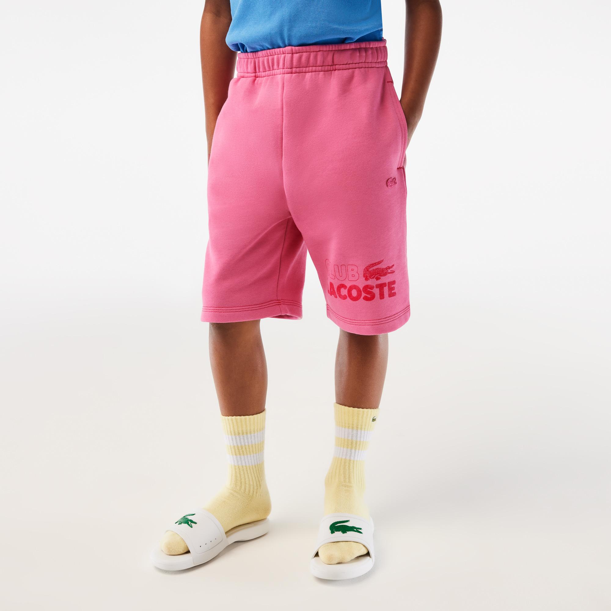 Lacoste Erkek Çocuk Baskılı Pembe Şort