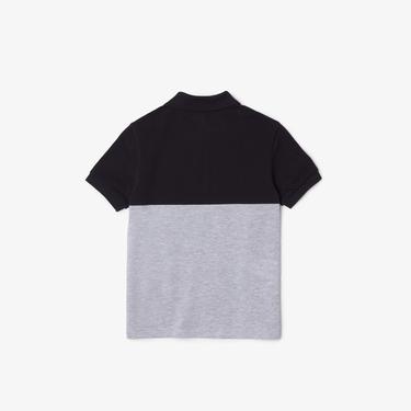  Lacoste Çocuk Renk Bloklu Gri Polo
