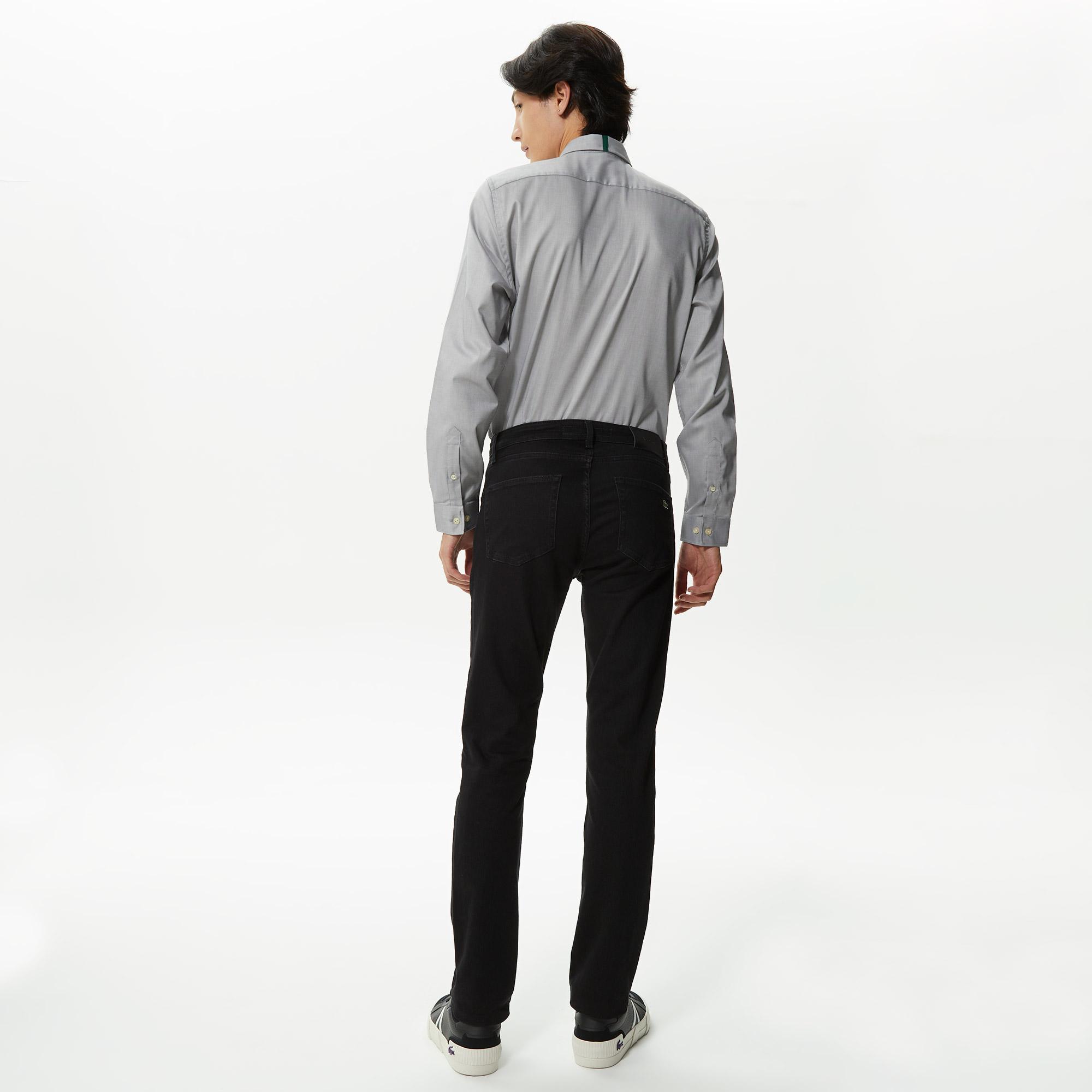 Erkek Slim Fit Siyah Jean Pantolon