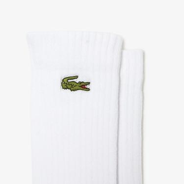  Lacoste Unisex 3'lü Beyaz Çorap