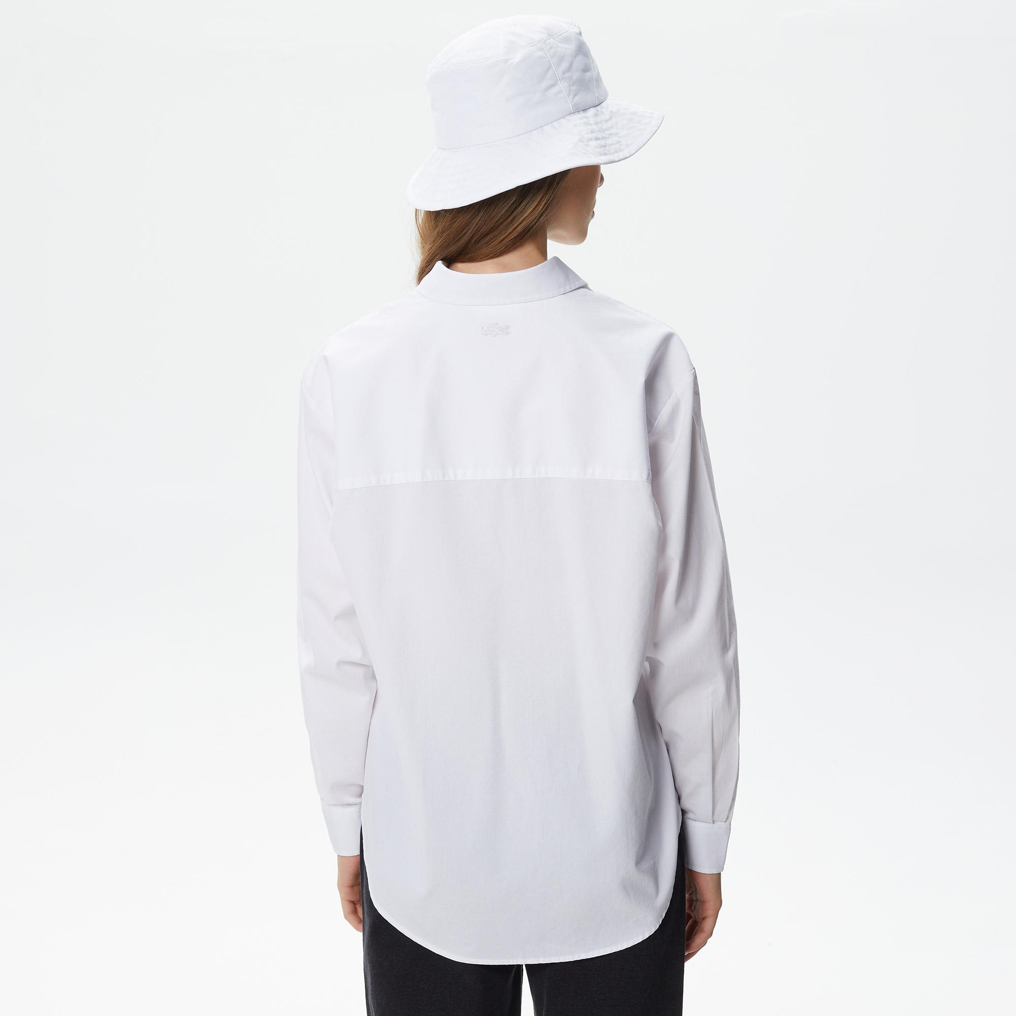 Kadın Relaxed Fit Beyaz Gömlek