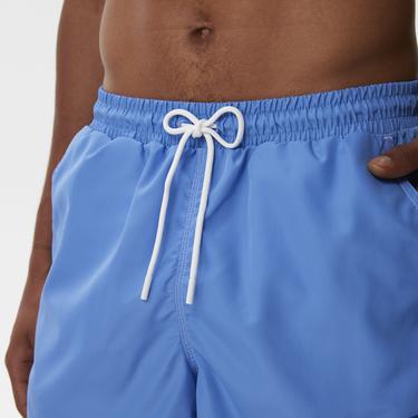  Erkek Baskılı Mavi Mayo Şort