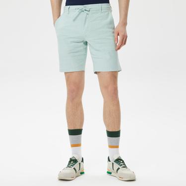  Erkek Regular Fit Mavi Bermuda