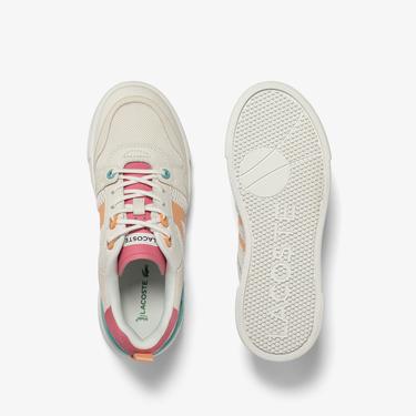  Lacoste L002 Kadın Krem Sneaker