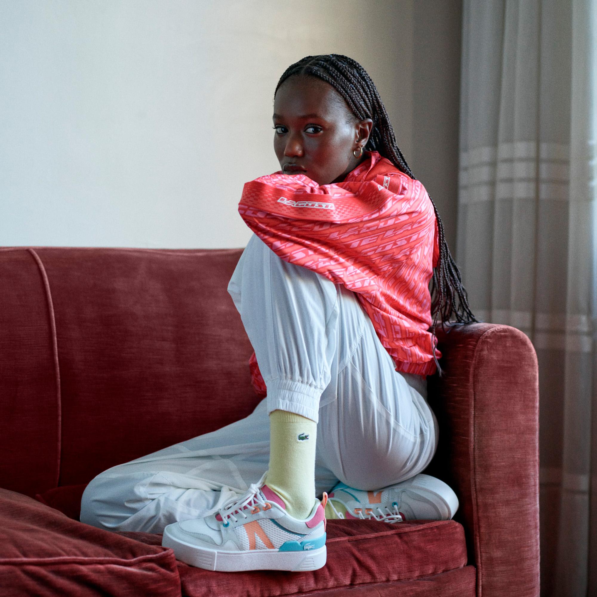 Lacoste L002 Kadın Krem Sneaker